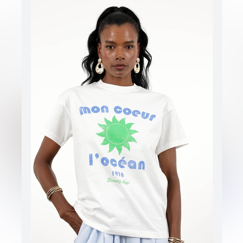 H$M Relaxed Fit Graphic Tee 100% Cotton